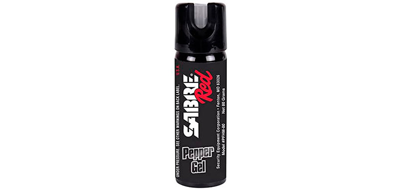 Aérosol lacrymogène en gel Sabre Red pour le domicile 73,9 ml avec support mural