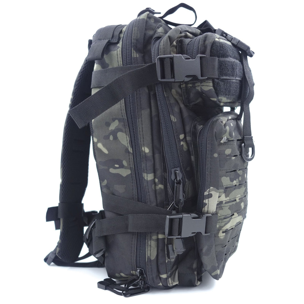 Sac à dos 27 L Assault Pack polyester 600D MOLLE à découpe laser