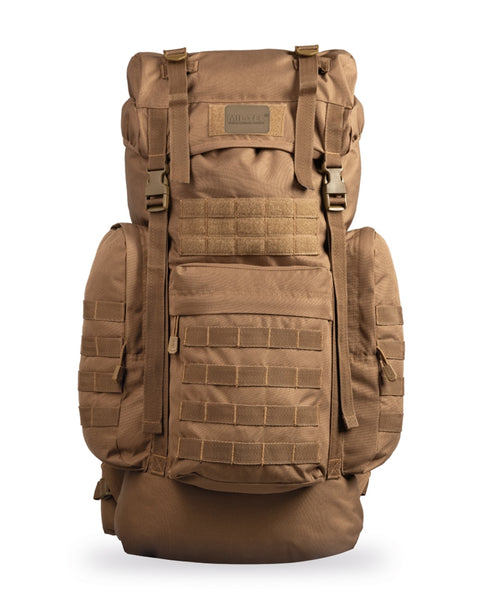 Sac à dos 72h Mil-Tec BW Gen. II 65 L en polyester 600D avec housse de pluie intégrée