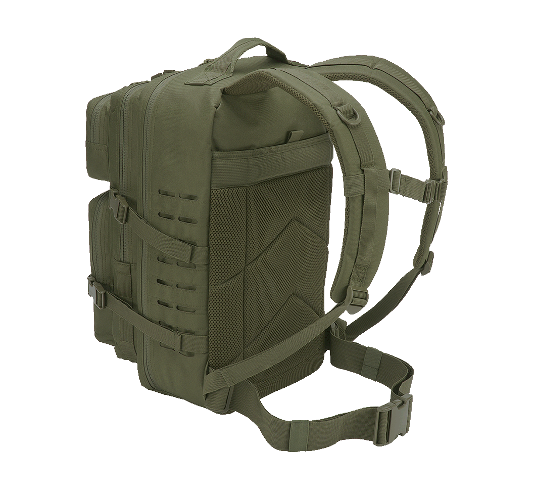 Sac à dos Brandit US Cooper Lasercut Large 40 L fixations découpées au laser