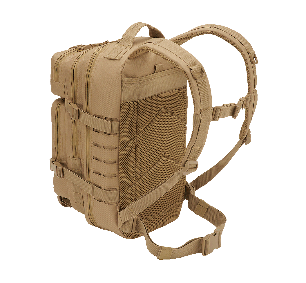 Sac à dos Brandit US Cooper Lasercut Medium 25 L fixations découpées au laser