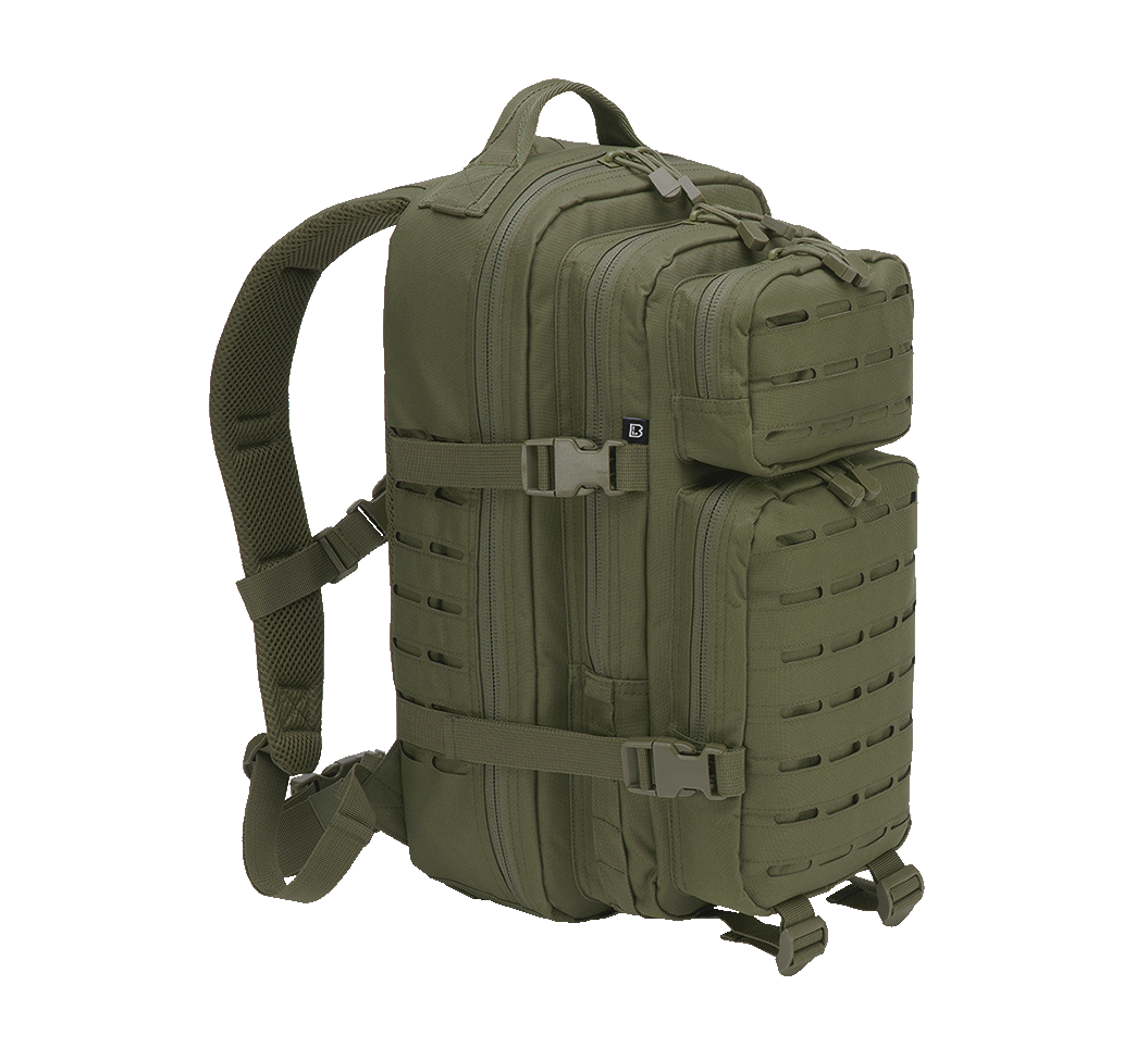 Sac à dos Brandit US Cooper Lasercut Medium 25 L fixations découpées au laser