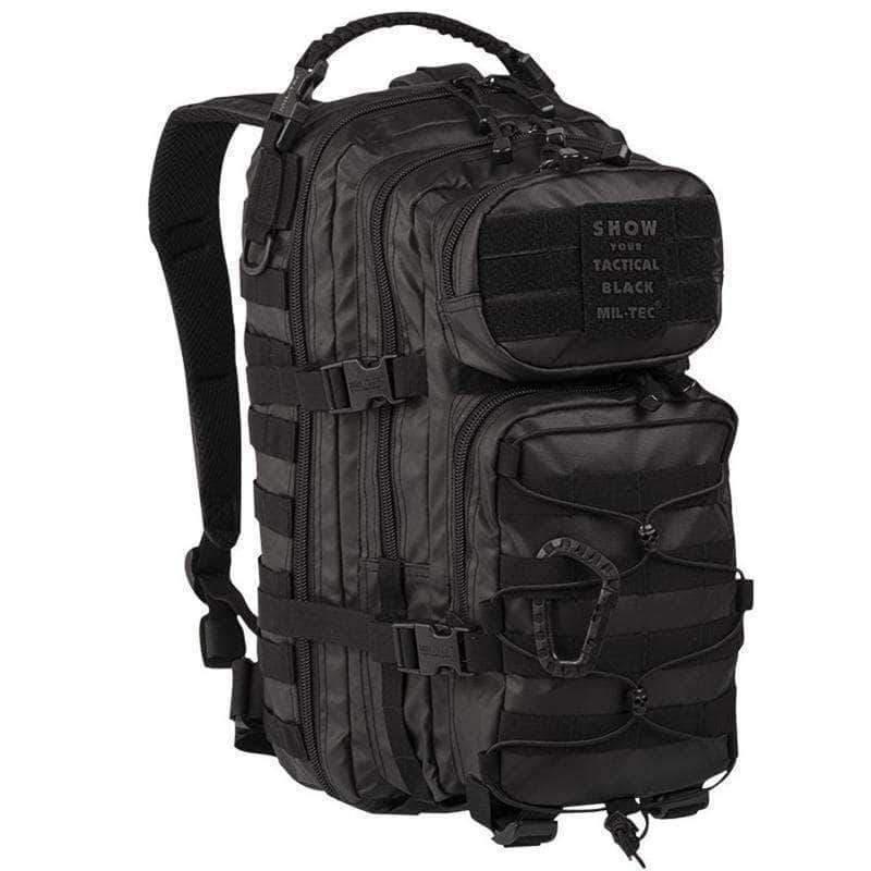 Sac à dos d'assaut Mil-Tec US 20 litres polyester enduit polyuréthane étanche avec poignée paracord et mousqueton ABS