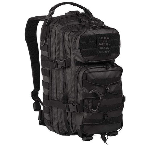 Sac à dos d'assaut Mil-Tec US 20 litres polyester enduit polyuréthane étanche avec poignée paracord et mousqueton ABS