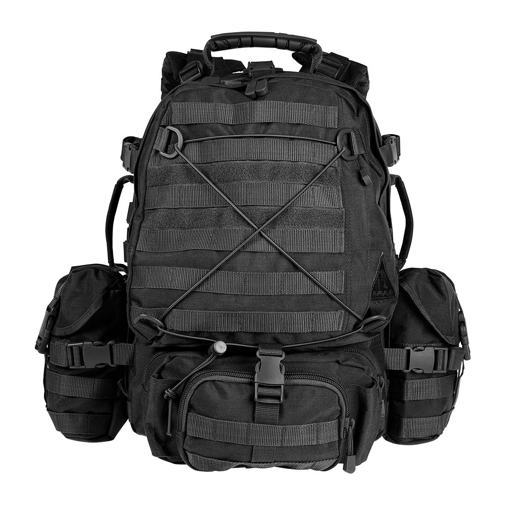 Sac à dos de combat Ares Cougar 45 L ceinture ventrale amovible et bandes MOLLE