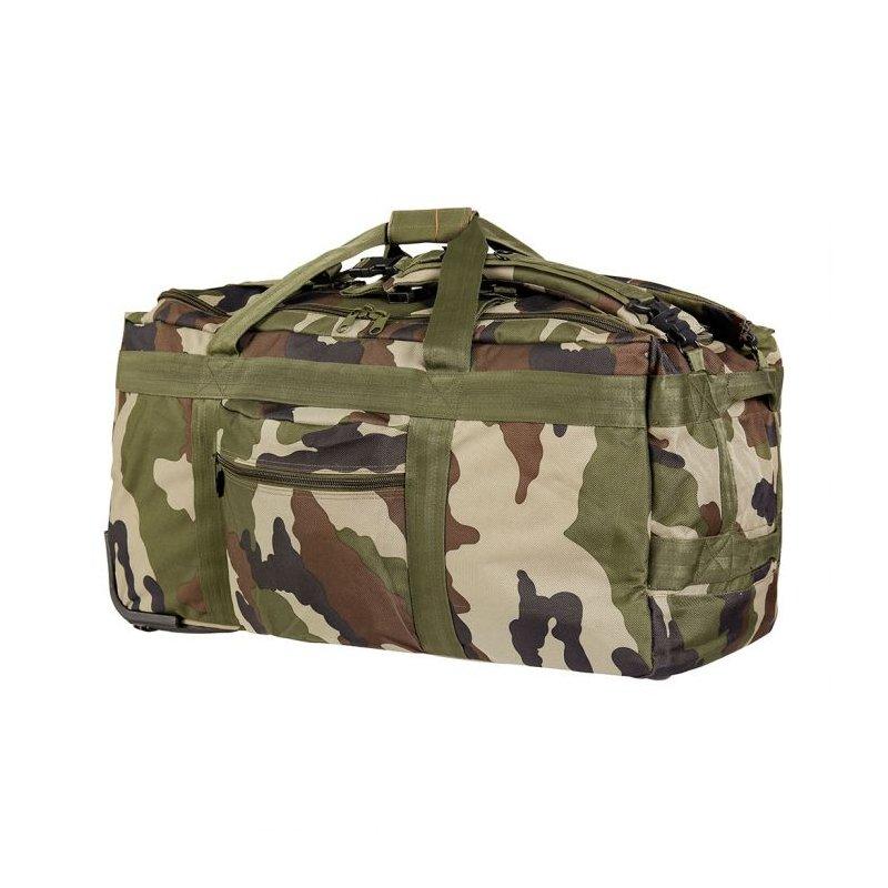 Sac de voyage Ares à roulettes 120L, compartiment central à ouverture totale, bretelles sac à dos