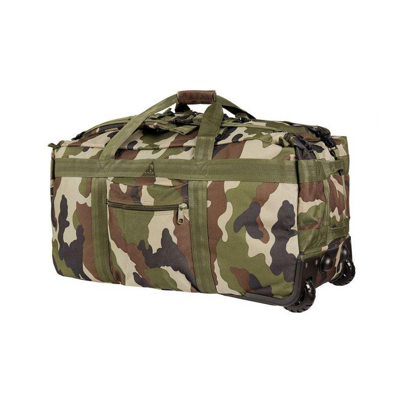 Sac de voyage Ares à roulettes 120L, compartiment central à ouverture totale, bretelles sac à dos