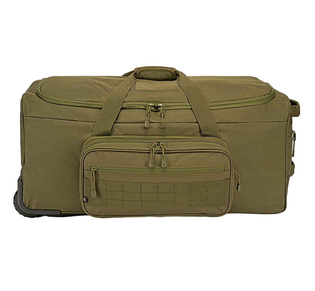 Sac de voyage Brandit US Cooper Trolley 140 L polyester 600D trois roulettes MOLLE