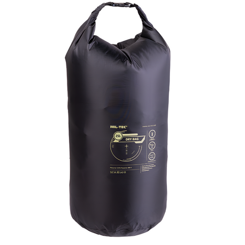 Sac étanche Mil-Tec Dry Bag 25 litres polyester 210T enduit PU colonne d'eau 5 000 mm