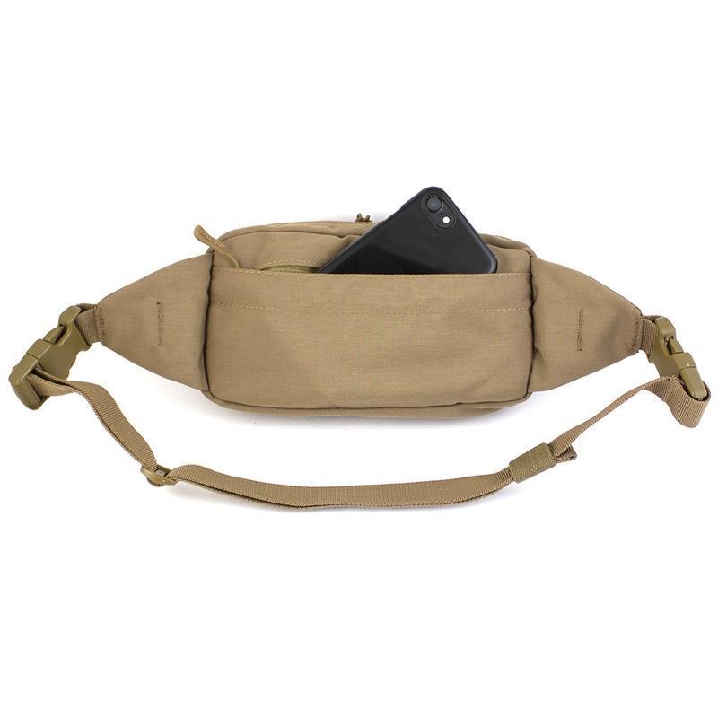 Sacoche banane Mil-Tec Fanny Pack à ceinture en polyester avec fixations MOLLE en façade et poche filet intérieure