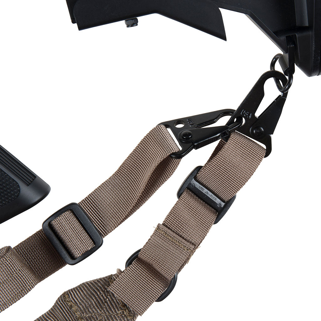 Sangle d'arme Ares ISTC Combat 1 ou 2 points pour HK416 en nylon à crochets à ressort