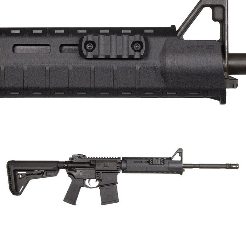 Section de rail Picatinny M-LOK Magpul en polymère 5 fentes longueur 6,3 cm