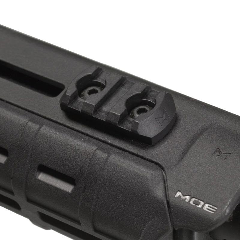 Section de rail Picatinny M-LOK Magpul polymère 3 slots 4 cm avec visserie