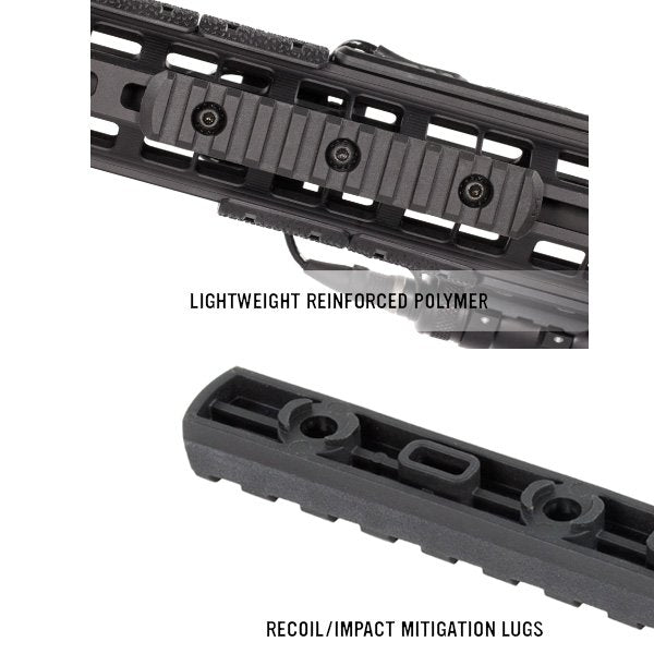 Section de rail Picatinny Magpul M-LOK 11 emplacements 12,4 cm en polymère