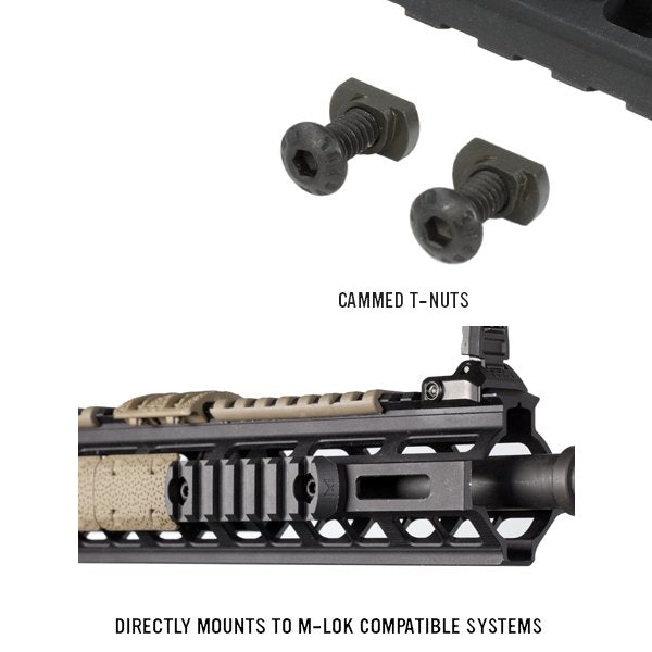 Section de rail Picatinny Magpul M-LOK 7 emplacements 8,3 cm composite renforcé
