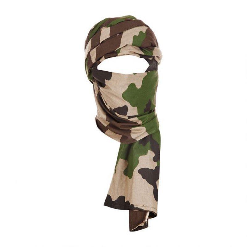 Chèche Shemagh Militaire ARES - 100% Coton - Kaki - 110x110 Cm - Protection Contre Le Sable Et Le Soleil