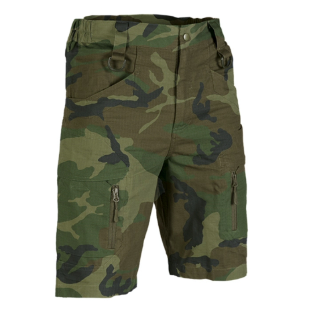 Short Mil-Tec Assault coton 100 % Ripstop avec poches cuisse fermeture YKK et passants D-Ring