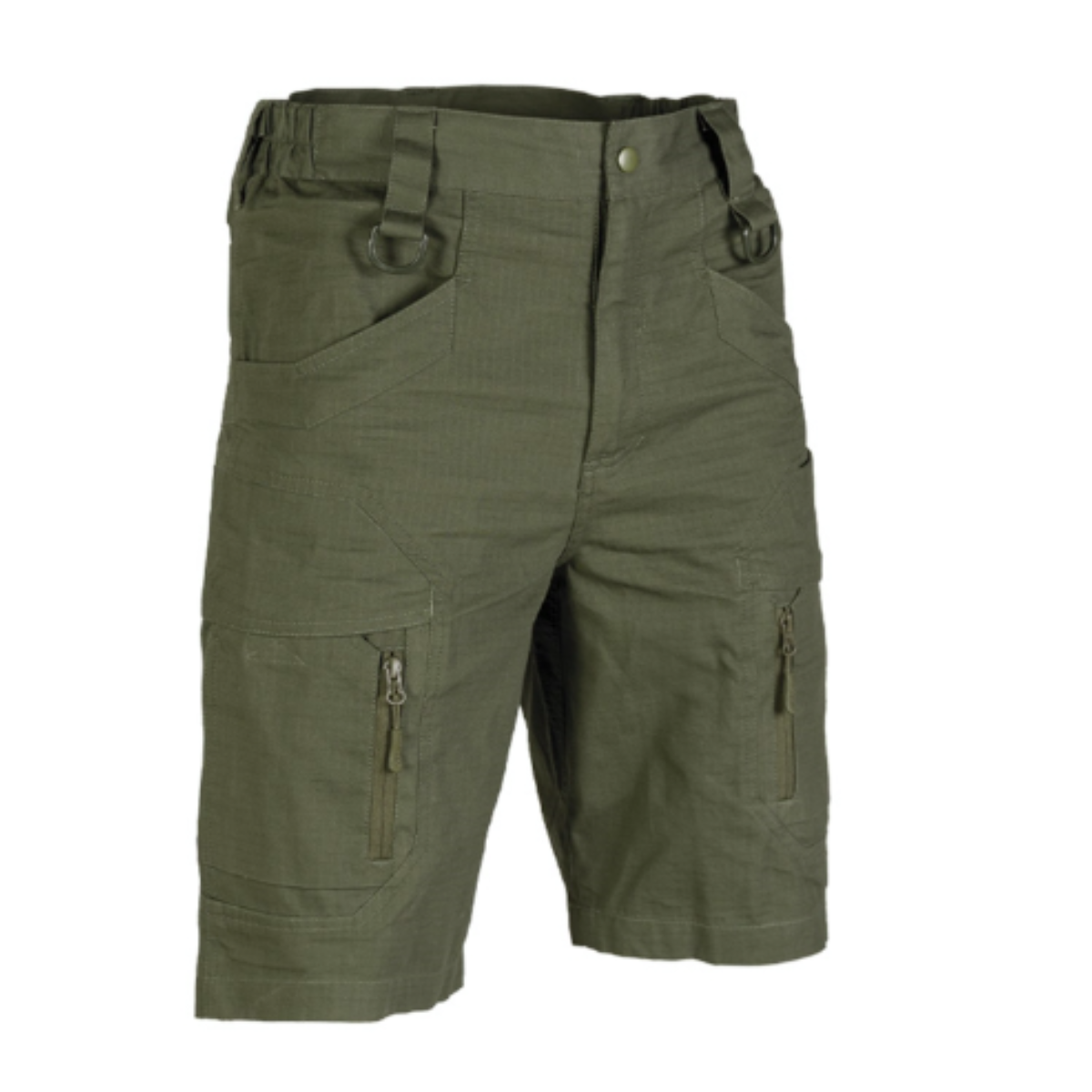 Short Mil-Tec Assault coton 100 % Ripstop avec poches cuisse fermeture YKK et passants D-Ring