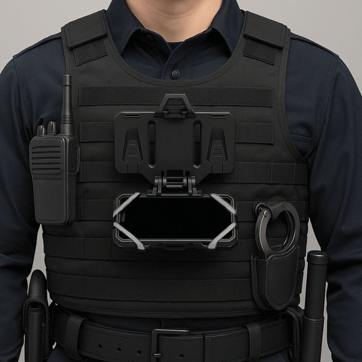 Support de téléphone Opex à attaches MOLLE ouverture 175° pour écran 7 pouces