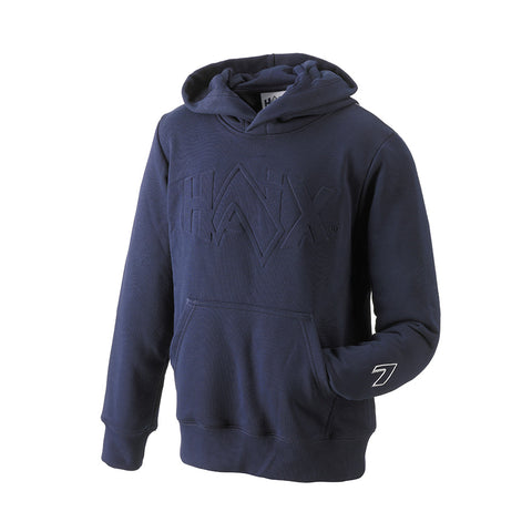 Sweat à capuche enfant Haix 100 % coton logo en relief fabrication européenne 40 °C