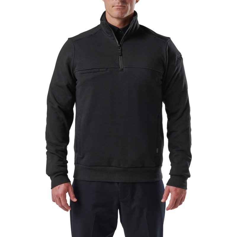 Sweat polaire Job Shirt Quart de Glissière 2.0 5.11 Tactical coton coudes renforcés toile