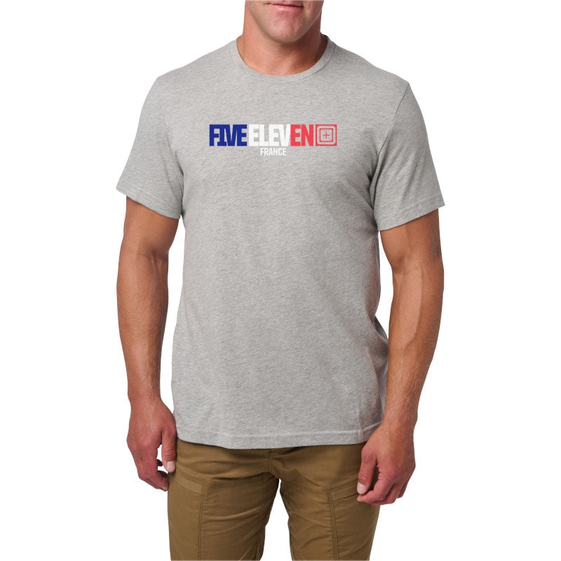 T-shirt France 5.11 Tactical graphique Five Eleven polycoton antimicrobien 4,1 oz