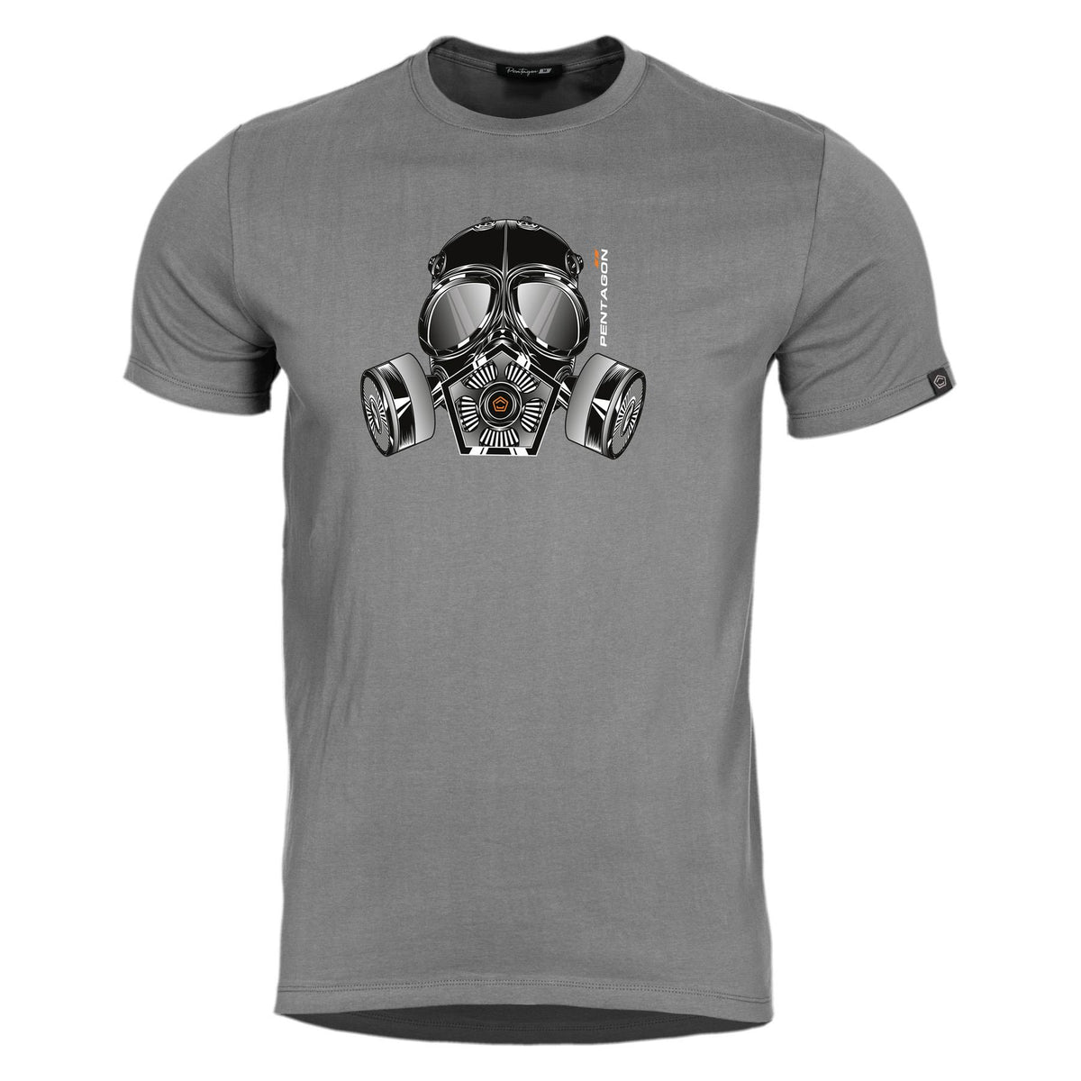 T-shirt Pentagon Ageron Gas Mask 190 g/m² coton filé à l'anneau usage courant
