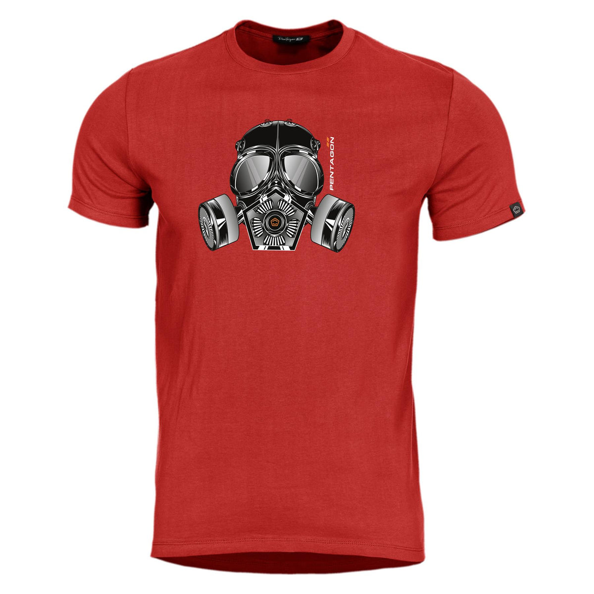 T-shirt Pentagon Ageron Gas Mask 190 g/m² coton filé à l'anneau usage courant