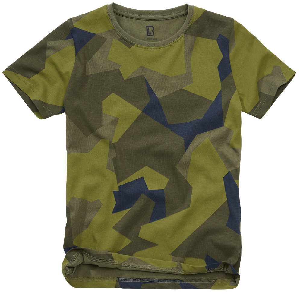 T-shirt enfant Brandit en coton 160 g/m² col rond manches courtes et coupe ample