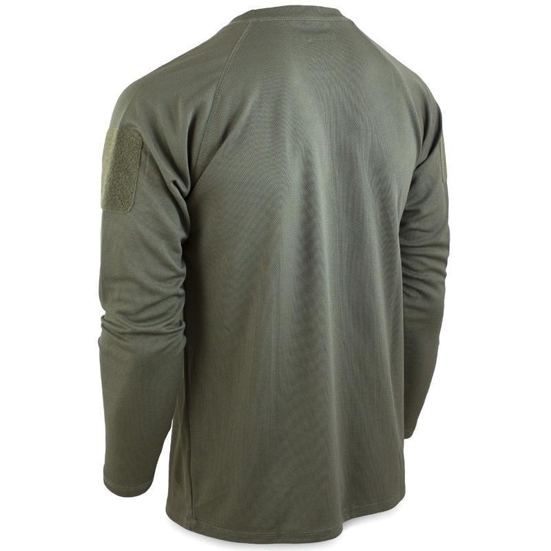 T-shirt manches longues Mil-Tec Tactical Quickdry polyester respirant avec boucles pouces
