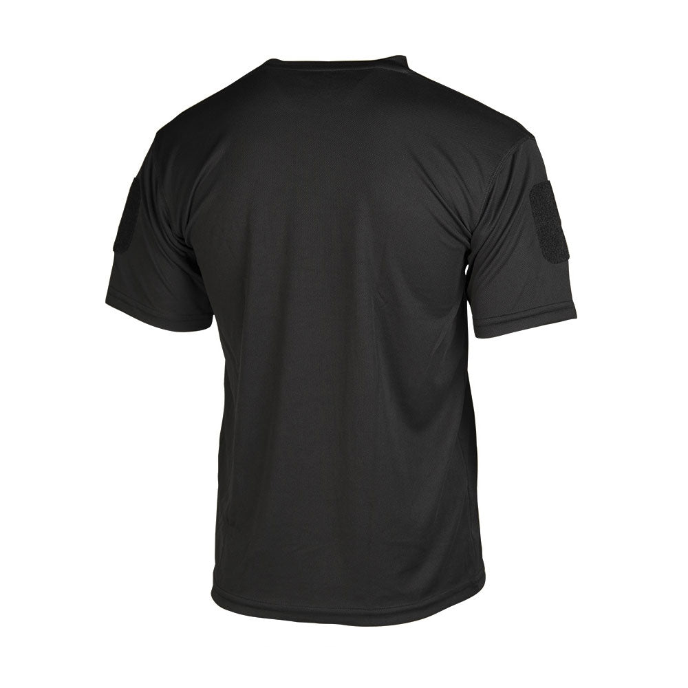 T-shirt thermorégulateur Mil-Tec Tactical Quick Dry polyester respirant avec bandes patches