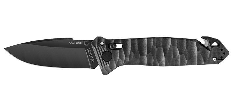 Couteau pliant TB Outdoor CAC S200 Lisse Toxifié - 3 fonctions acier Nitrox lame 85 mm