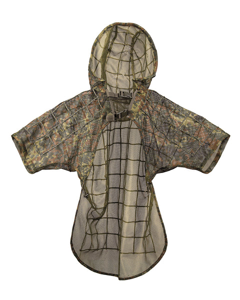Tenue Ghillie Mil-Tec cape de tireur en polyester avec capuche à armature et taille unique