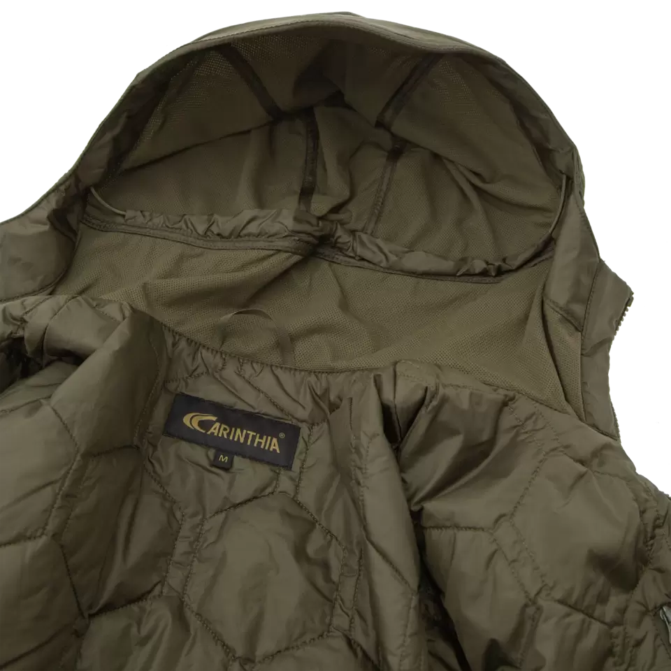 Veste chaude Carinthia TLG 2.0 hybride G-LOFT ISO Mapping 377 g, aérations filet