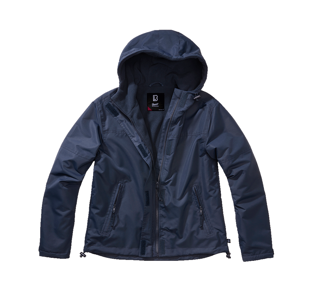 Veste coupe-vent Brandit coupe femme doublée polaire capuche et poches à glissière