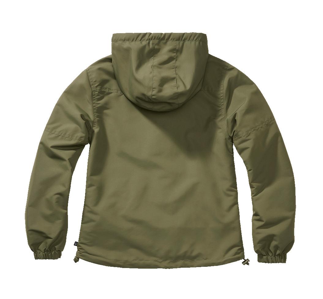 Veste coupe-vent Brandit coupe femme doublure filet respirante capuche à cordon