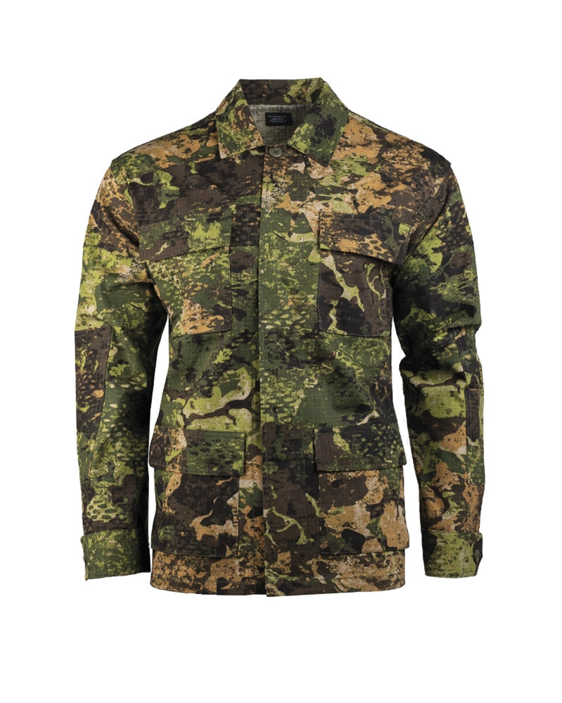 Veste de combat US BDU Mil-Tec en coton Ripstop 200 g/m² à coudes renforcés