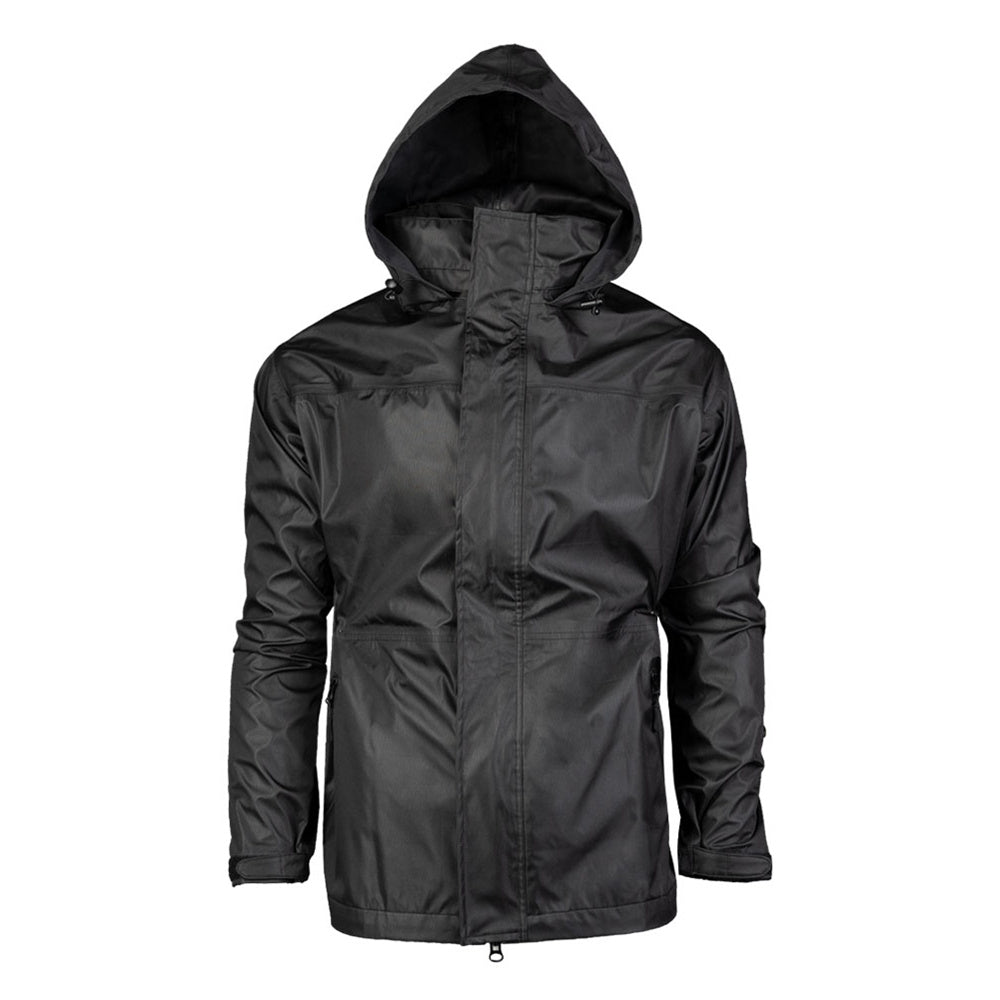 Veste de pluie Mil-Tec 3 couches polyester PU colonne d'eau 5 000 mm respirabilité 5 000 g/m²
