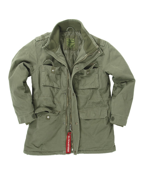 Veste doublée Mil-Tec type Ranger pour enfant en coton twill prélavé et quatre poches