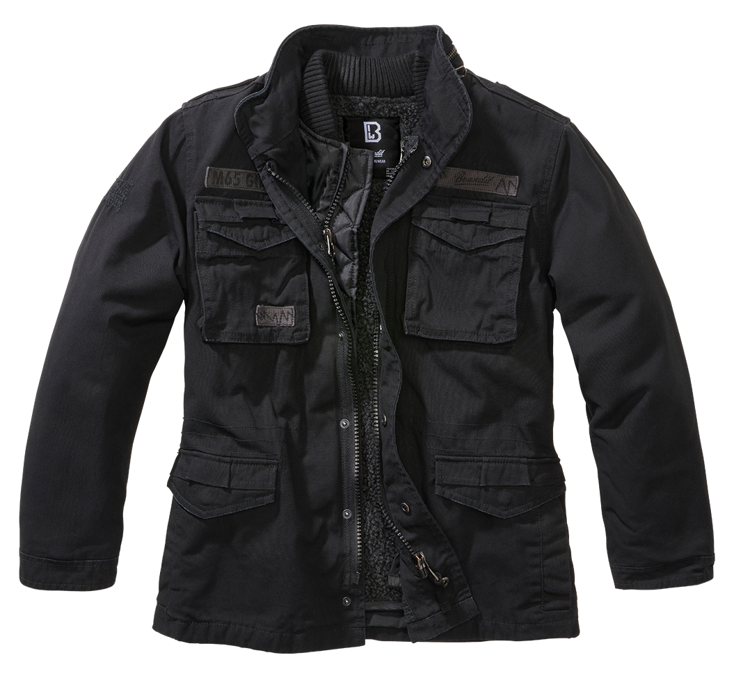Veste enfant Brandit M65 Giant coton doublure amovible six poches et capuche dans le col