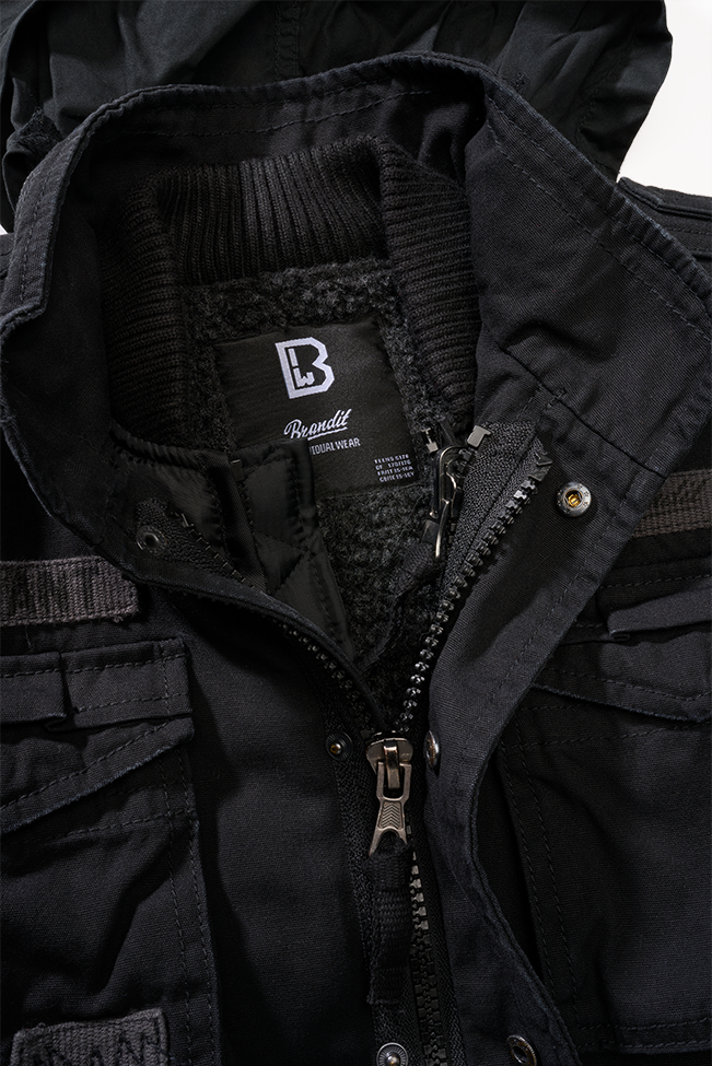 Veste enfant Brandit M65 Giant coton doublure amovible six poches et capuche dans le col