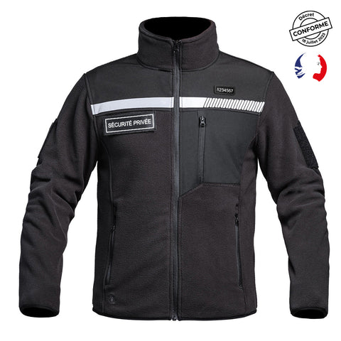 Veste polaire A10 Equipment SÉCU-ONE haute visibilité Sécurité Privée