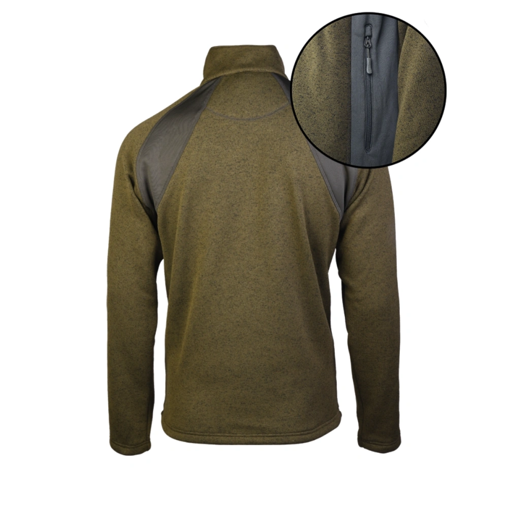 Veste polaire Mil-Tec Structure Fleece aiguilletée 360 g/m² avec inserts élastiques latéraux