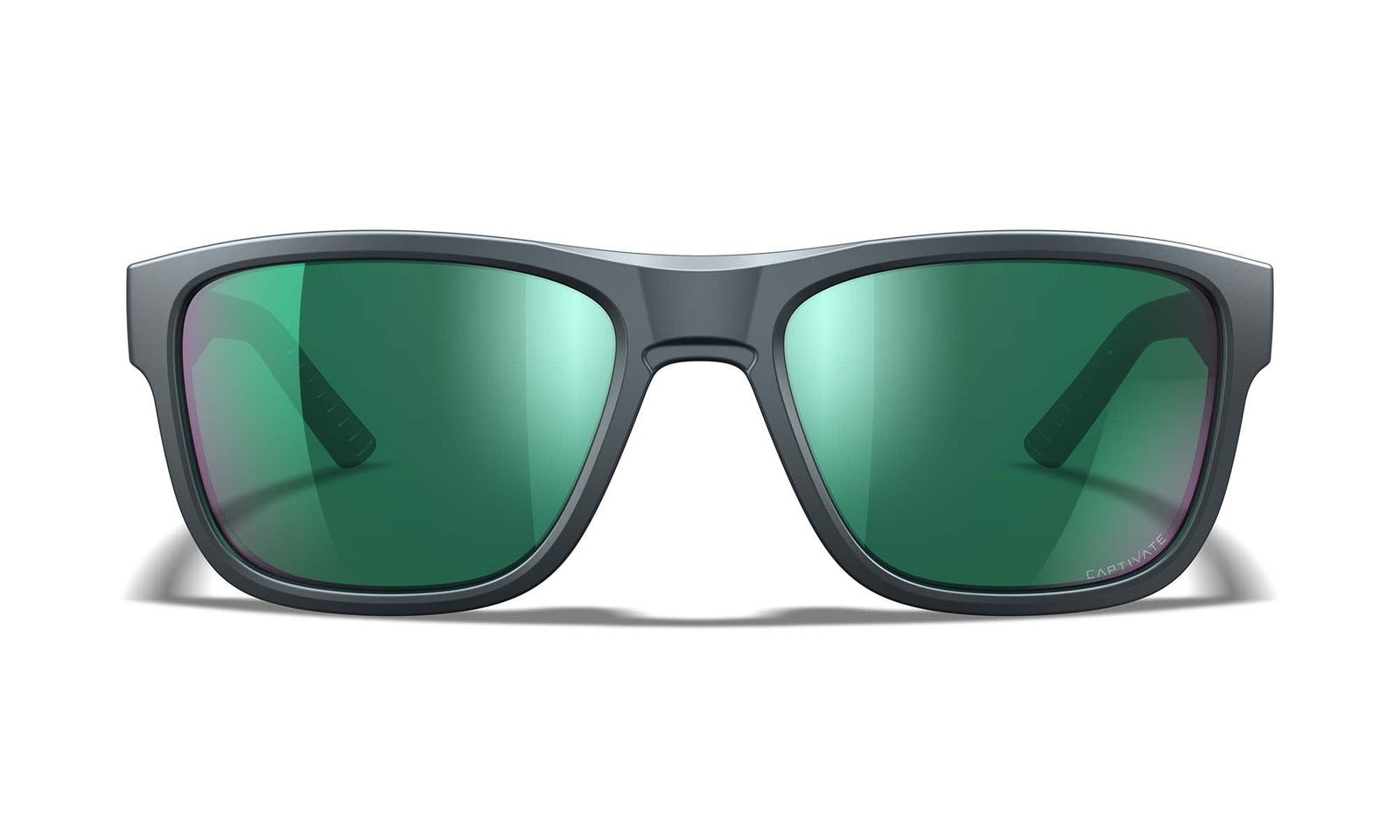 Lunettes de protection Wiley X WX Ovation ANSI Z87.1 verres polarisés Captivate miroir gris graphite