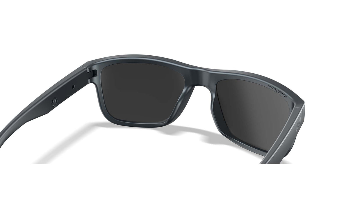Lunettes de protection Wiley X WX Ovation ANSI Z87.1 verres polarisés Captivate miroir gris graphite