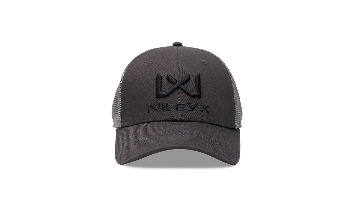 Casquette Trucker Wiley X 6 panneaux à visière pré-courbée et maille arrière aérée