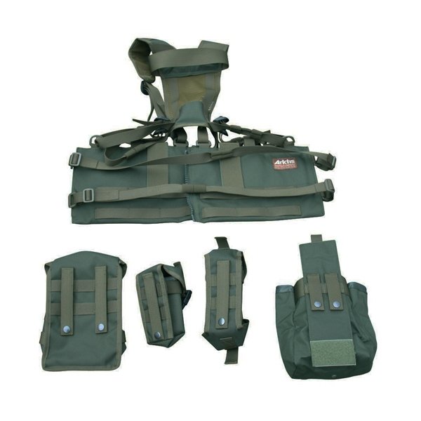 Gilet Arktis V71 Cross Rig AMS modulaire à brelage Yoke et lot de poches