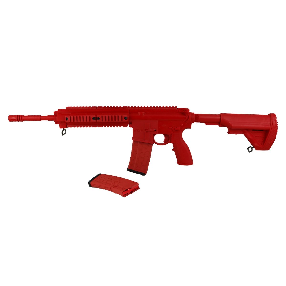 Fusil d'entraînement ASP Red Gun H&K 416 Drop Mag inerte avec deux chargeurs fournis