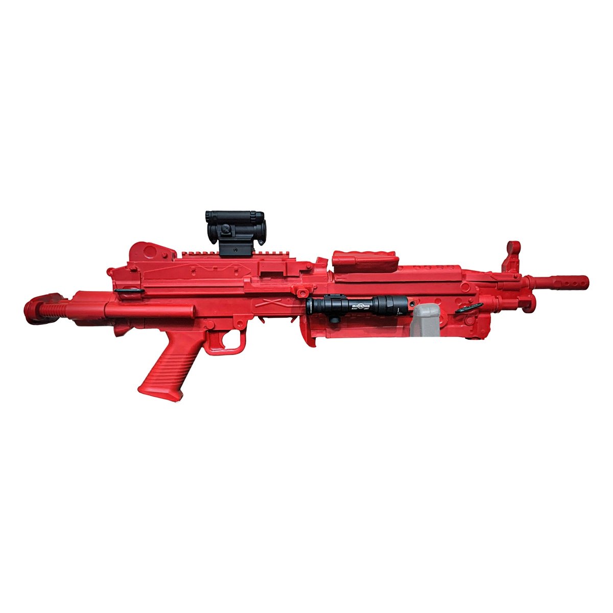 Fusil d'entraînement ASP Red Gun M249 Minimi Para inerte 81 cm rails amovibles