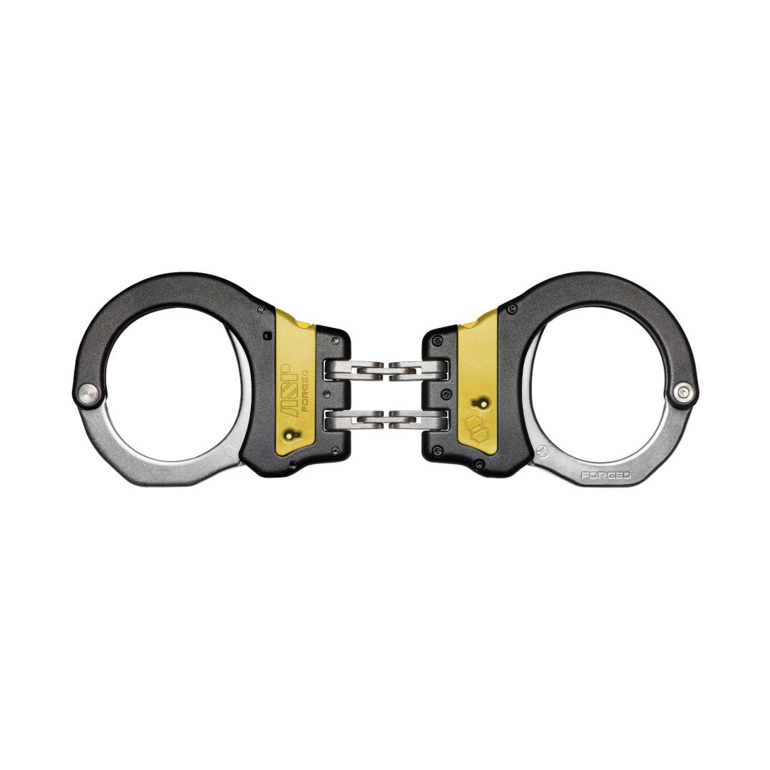 Menottes Ultra Plus Hinge identif Acier Jaunes 1 Pawl ASP